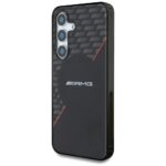 Case AMG Double Layer Rhombs MagSafe for Samsung Galaxy S25 black/red - imagine 2