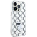 Karl Lagerfeld KLHCP15LHNCMKLT iPhone 15 Pro 6.1" transparent hardcase Monogram Choupette - imagine 4