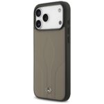 Case Mercedes Leather The Move MagSafe for iPhone 17 Pro Max taupe - imagine 2