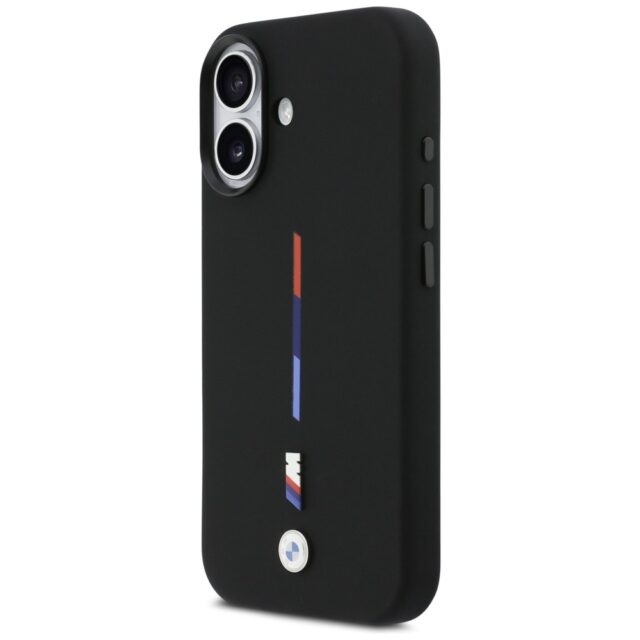 BMW M Silicon Tricolor Line MagSafe Case for iPhone 17 Black - imagine 2