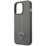 Guess GUHCP14LPSATLG iPhone 14 Pro 6,1" silver hardcase SaffianoTriangle Logo - imagine 6