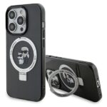 Karl Lagerfeld KLHMP15XHMRSKCK iPhone 15 Pro Max 6.7" black hardcase Ring Stand Karl&Choupettt