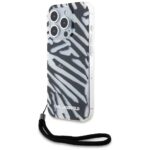 Karl Lagerfeld KLHCP15LHZBPKCCK iPhone 15 Pro 6.1" black hardcase IML Zebra Pattern & Cord