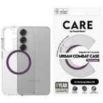 Etui CARE by PanzerGlass Flagship Urban  Combat Purple QI do Samsung Galaxy S25 transparent