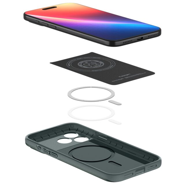Spigen Thin Fit MAG MagSafe Case for iPhone 17 Pro Green - imagine 7