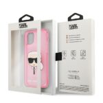 Karl Lagerfeld KLHCP13MKHTUGLP iPhone 13 / 14 / 15 6,1"  pink hardcase Glitter Karl`s Head - imagine 8