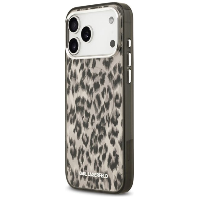 Karl Lagerfeld IML Leopard Pattern MagSafe Case for iPhone 17 Pro Max Brown - imagine 2