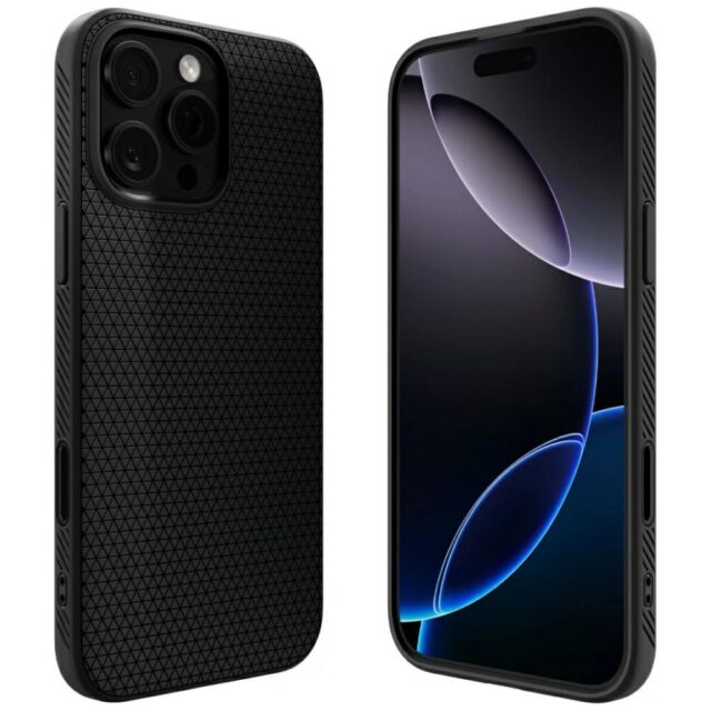 Case Spigen Liquid Air T Mag MagSafe for iPhone 16 Pro black - imagine 2