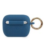 Guess GUACAPSILGLBL AirPods Pro cover blue Silicone Glitter - imagine 2