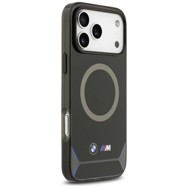 BMW M IML Metal Buttons & Logo MagSafe Case for iPhone 17 Pro Max Black / Blue - imagine 4