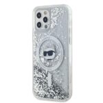 Karl Lagerfeld KLHMP12MLGCHSGH iPhone12/12 Pro 6.1" hardcase transparent Liquid Glitter Choupette He - imagine 2