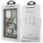 Karl Lagerfeld Liquid Glitter Choupette Logo MagSafe Case for iPhone 17 Black - imagine 8