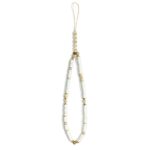 Guess Phone Strap GUSTPEARW white Heishi Beads - imagine 2