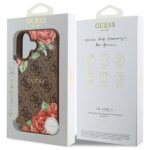Guess GUHMP16SP4ROPEMCW iPhone 16 6.1" brown hardcase 4G Flowers Print MagSafe - imagine 8