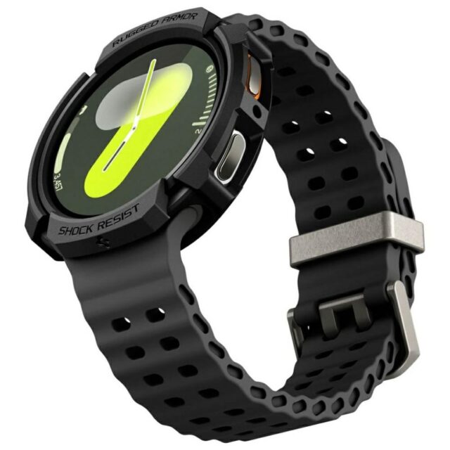 Spigen Rugged Armor Case for Samsung Galaxy Watch 8 44mm black - imagine 9