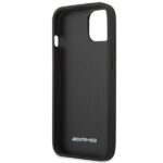 AMG AMHCP14MDOLBK iPhone 14 Plus / 15 Plus 6.7" black hardcase with Leather Hot Stamped design - imagine 7