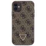 Guess GUHCN61P4TDSCPW iPhone 11 / Xr 6.1" brown hardcase Crossbody 4G Metal Logo - imagine 3