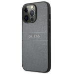 Guess GUHCP13LPSASBGR iPhone 13 Pro / 13 6,1" grey Saffiano Strap - imagine 2