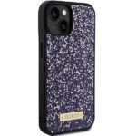 Guess GUHCP15SPFGSBSP iPhone 15 / 14 / 13 6.1" purple hardcase Rhinestone Metal Logo - imagine 4