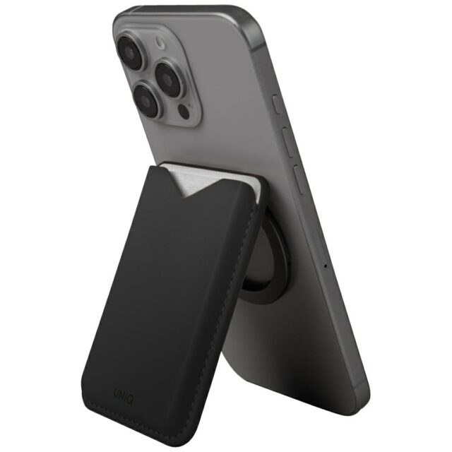 Magnetic wallet UNIQ Lyden Evo stand phone black - imagine 2