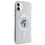 Karl Lagerfeld KLHMN61HGKCNOT iPhone 11/ Xr 6.1" transparent hardcase Karl&Choupette Glitter MagSafe - imagine 4
