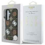 Case Guess 4G Printed Colored Peony Pattern MagSafe to Samsung Galaxy S25 brown - imagine 8