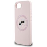 Case Karl Lagerfeld Silicone Karl&Choupette Heads MagSafe for iPhone 16e pink - imagine 6