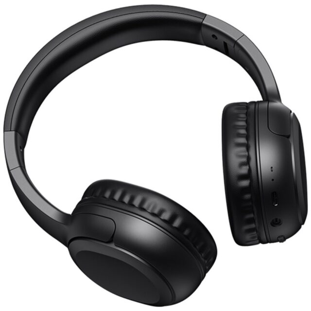 USAMS Bluetooth 5.3 On-Ear HeadphonesYun Series Black TDLYEJYX01 (USAMS-YG23) - imagine 2