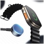 Cable USAMS Huan Series SJ754 72W USB-C to USB-C + USB-C + wireless charger for watch tarnish - imagine 5