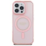 Guess GUHMP16LHFGEREP iPhone 16 Pro 6.3" pink hardcase IML Glitter Circle MagSafe - imagine 3