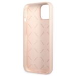 Guess GUHCP13MSLTGP iPhone 13 / 14 / 15 6,1" pink hardcase Silicone Triangle - imagine 7
