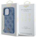 Case Guess HC PU 4G Small 4G and Classic for iPhone 16 Pro MagSafe blue - imagine 8