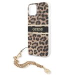 Guess GUHCP13MKBSLEO iPhone 13 / 14 / 15 6,1" Leopard hardcase Gold Chain - imagine 6
