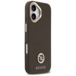 Case Guess Grained Strass Logo MagSafe for iPhone 17 brown - imagine 4
