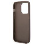 Guess GUHCP14XG4GLBR iPhone 14 Pro Max 6,7" brown hard case 4G Stripe Collection - imagine 7