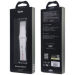 Strap Audi Sport Red Logo Silicone Watch Strap for Apple Watch 40/41/42mm white - imagine 4