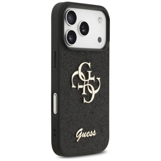 Guess Fixed Glitter Big 4G case for iPhone 17 Pro black - imagine 4