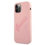 Guess GUHCP12LLSVSPI iPhone 12 Pro Max 6,7" pink hardcase Script Vintage - imagine 2