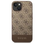 Guess GUHCP14MG4GLBR iPhone 14 Plus / 15 Plus 6.7" brown hard case 4G Stripe Collection - imagine 3