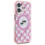 Karl Lagerfeld KLHMP16SHMCKMHP iPhone 16 6.1" pink IML Monogram Karl&Choupette Head MagSafe - imagine 4