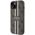 Guess GUHMP14MP4RPSW iPhone 14 Plus / 15 Plus 6.7"brown hardcase 4G Printed Stripes MagSafe - imagine 2