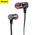 AWEI A920BL Bluetooth sports headphones black magnetic - imagine 3