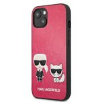 Karl Lagerfeld KLHCP13SPCUSKCP iPhone 13 mini 5,4" fuchsia hardcase Ikonik Karl & Choupette - imagine 2