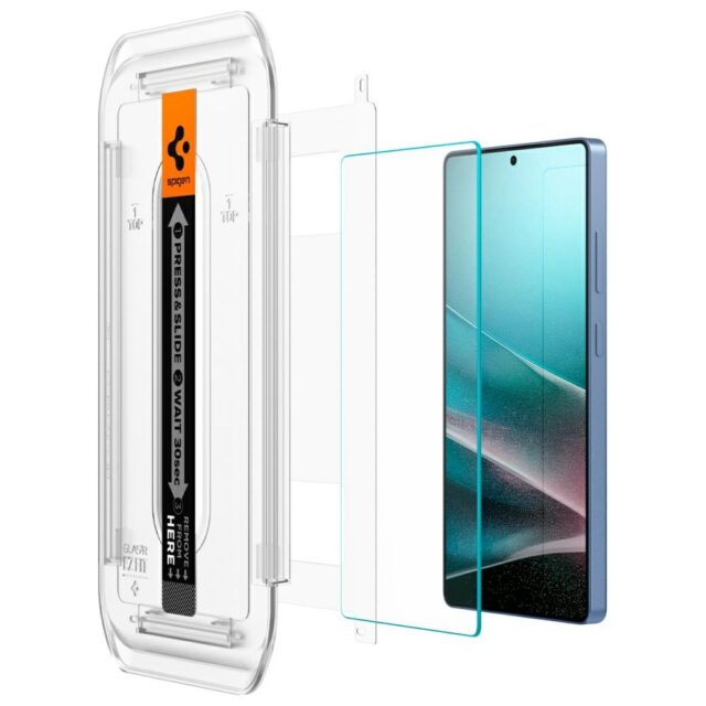 Tempered Glass Spigen EZ FIT HD for Samsung Galaxy S25 Ultra 2pcs - imagine 5