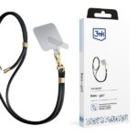 3MK EasyClip Black (gold) Phone Lanyard