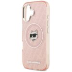 Case Karl Lagerfeld IML Choupette Head   Logo MagSafe for iPhone 17 pink - imagine 6