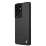 Case BMW BMHCS21LSLLNA S21 Ultra G998 navy blue hardcase Signature Logo Imprint - imagine 2