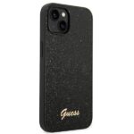 Guess GUHCP14SHGGSHK iPhone 14 / 15 / 13 6.1" black hard case Glitter Script - imagine 4