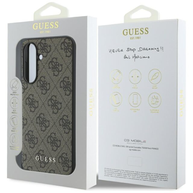 Case Guess 4G Charms Collection for Samsung Galaxy A36 brown - imagine 7