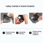 USAMS Camera Lens Glass for iPhone 12 Pro Max metal gold BH707JTT03 (US-BH707) - imagine 4